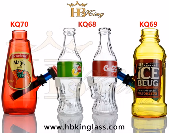 Nuevo producto caliente al por mayor de China Tubo de agua de vidrio de hoja tricolor de 7 pulgadas